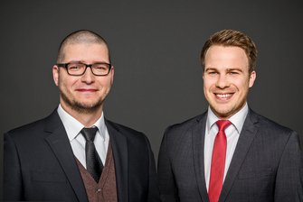 Portraits von Tomislav Logara und Maik Hoffmann