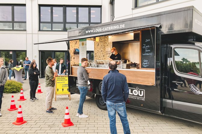 easySoft-Gesamtmeeting – Foodtruck in der Mittagspause