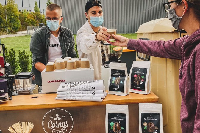 easySoft-Gesamtmeeting – Kaffee von Cornys Finest
